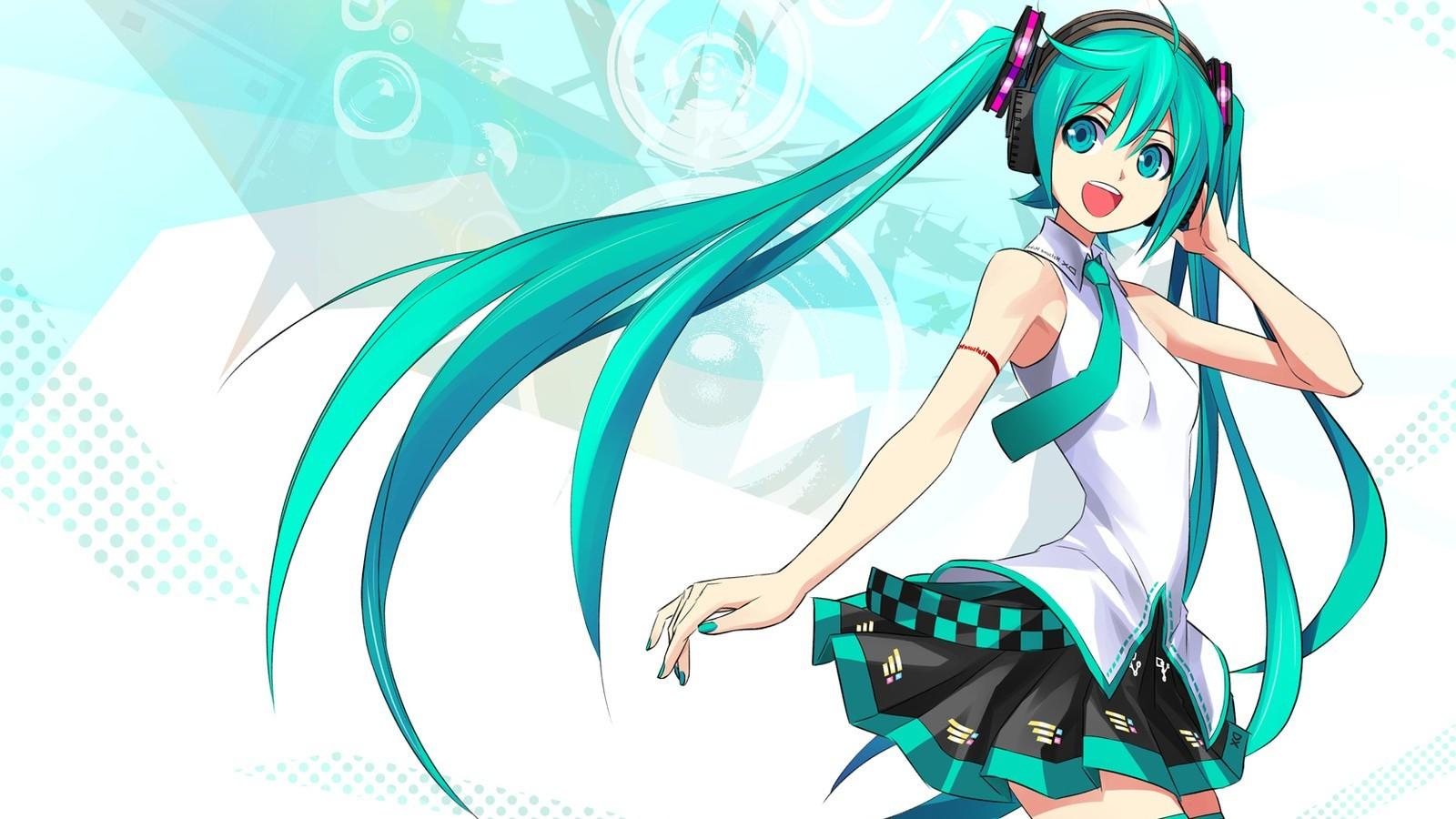 1600x900 anime hatsune miku vocaloid HD wallpaper, background