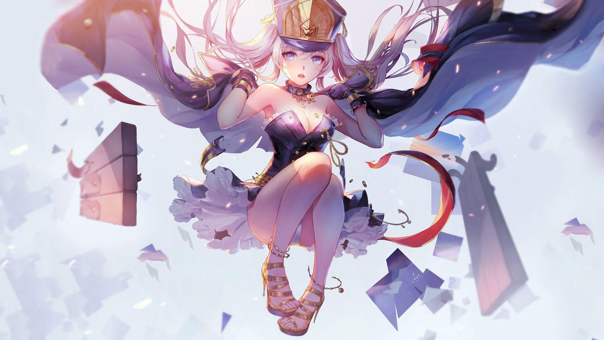 1920x1080 Desktop wallpaper hatsune miku, jump, anime girl, vocaloid, HD image, picture, background, 8f0c9b