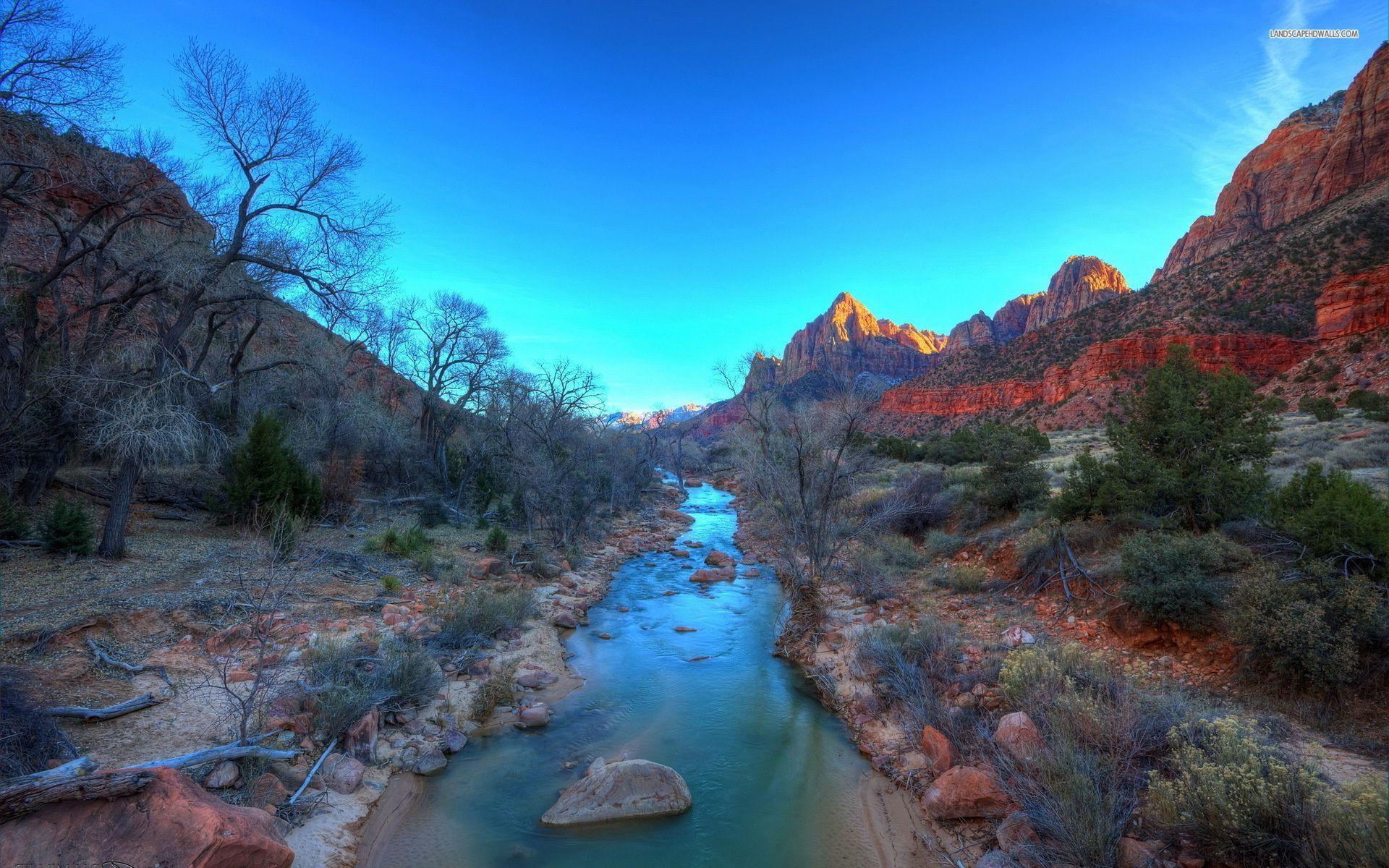 1920x1200 Fantastic River Canyons desktop PC and Mac wallpaper
