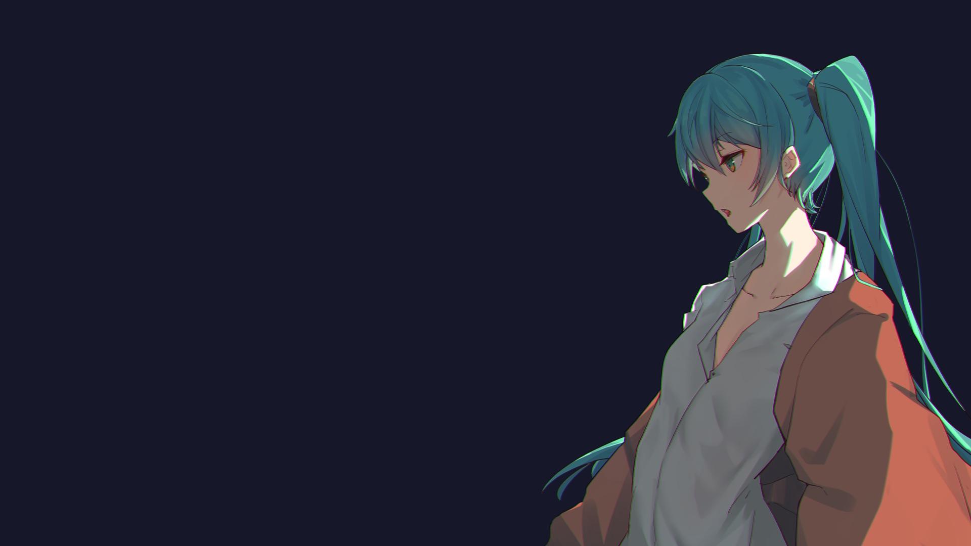 1920x1080 Desktop Wallpaper Minimal, Hatsune Miku, Vocaloid, HD Image, Picture, Background, D75b50