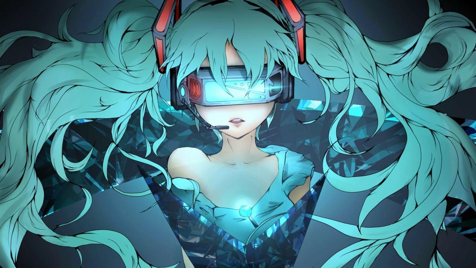1536x864 Anime Desktop Wallpaper Miku
