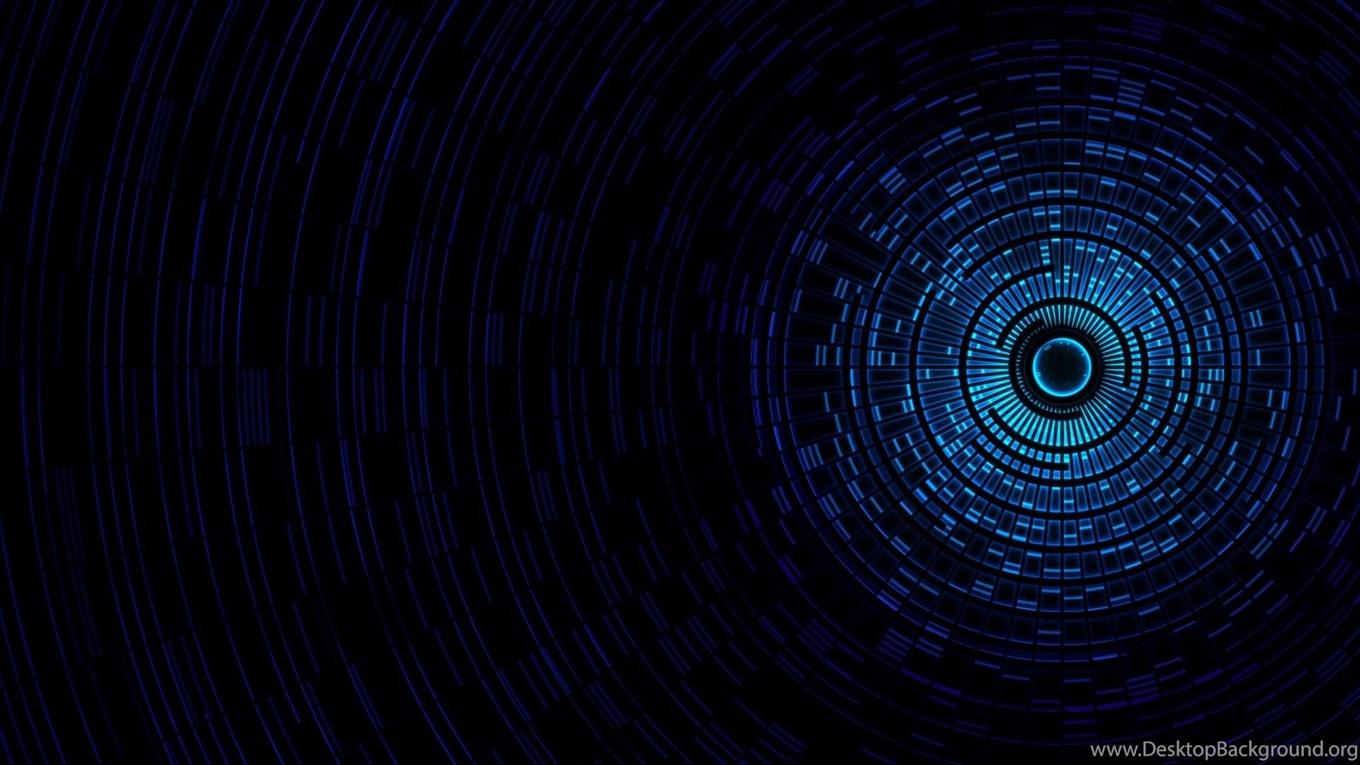 1920x1080 HD Background Blue Circle Pattern Abstract Design Texture. Desktop Background