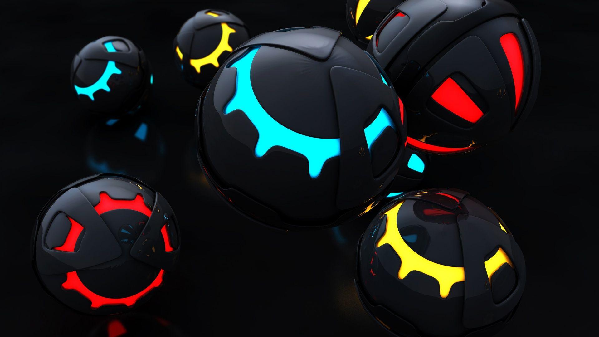 1920x1080 3D Laptop Background