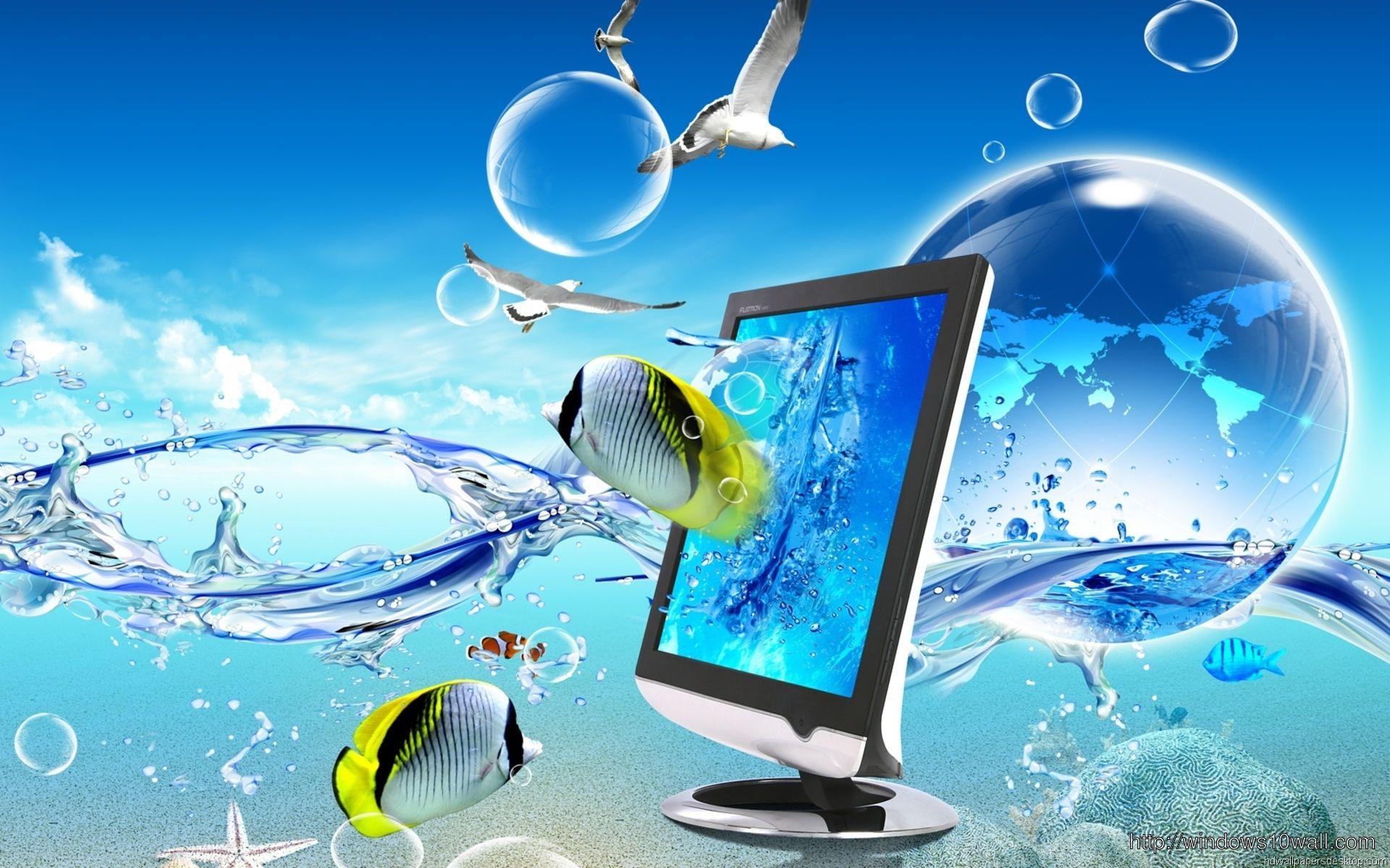1920x1200 Very Beautiful Crystal Clear Fish Computer Background Wallpaper