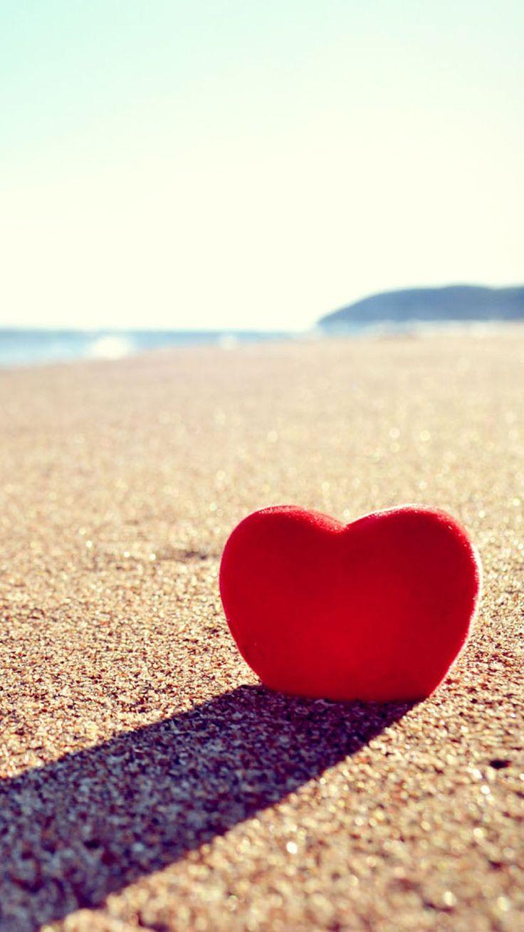 736x1309 Love Heart Sand iPhone Wallpaper 3D iPhone Wallpaper