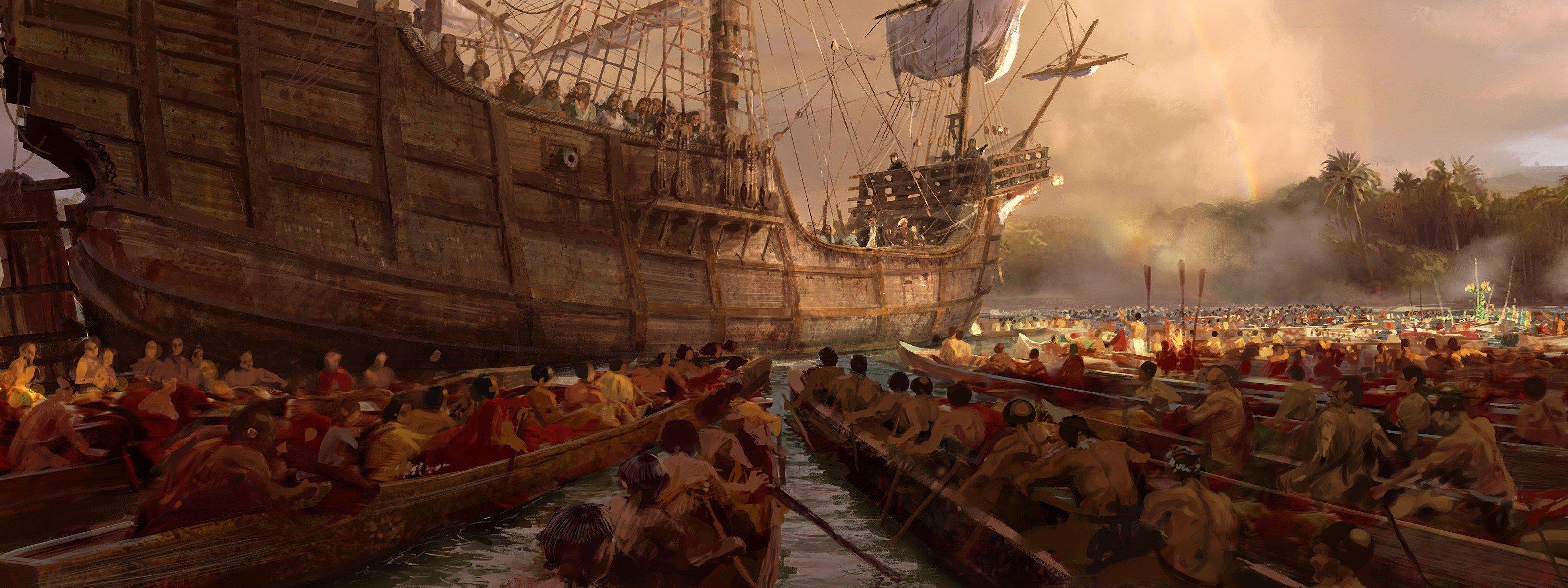 3200x1200 Age of Empires III Wallpaper HD / Desktop and Mobile Background