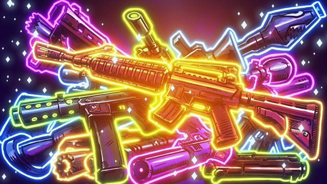 1280x720 Neon Fortnite Wallpaper