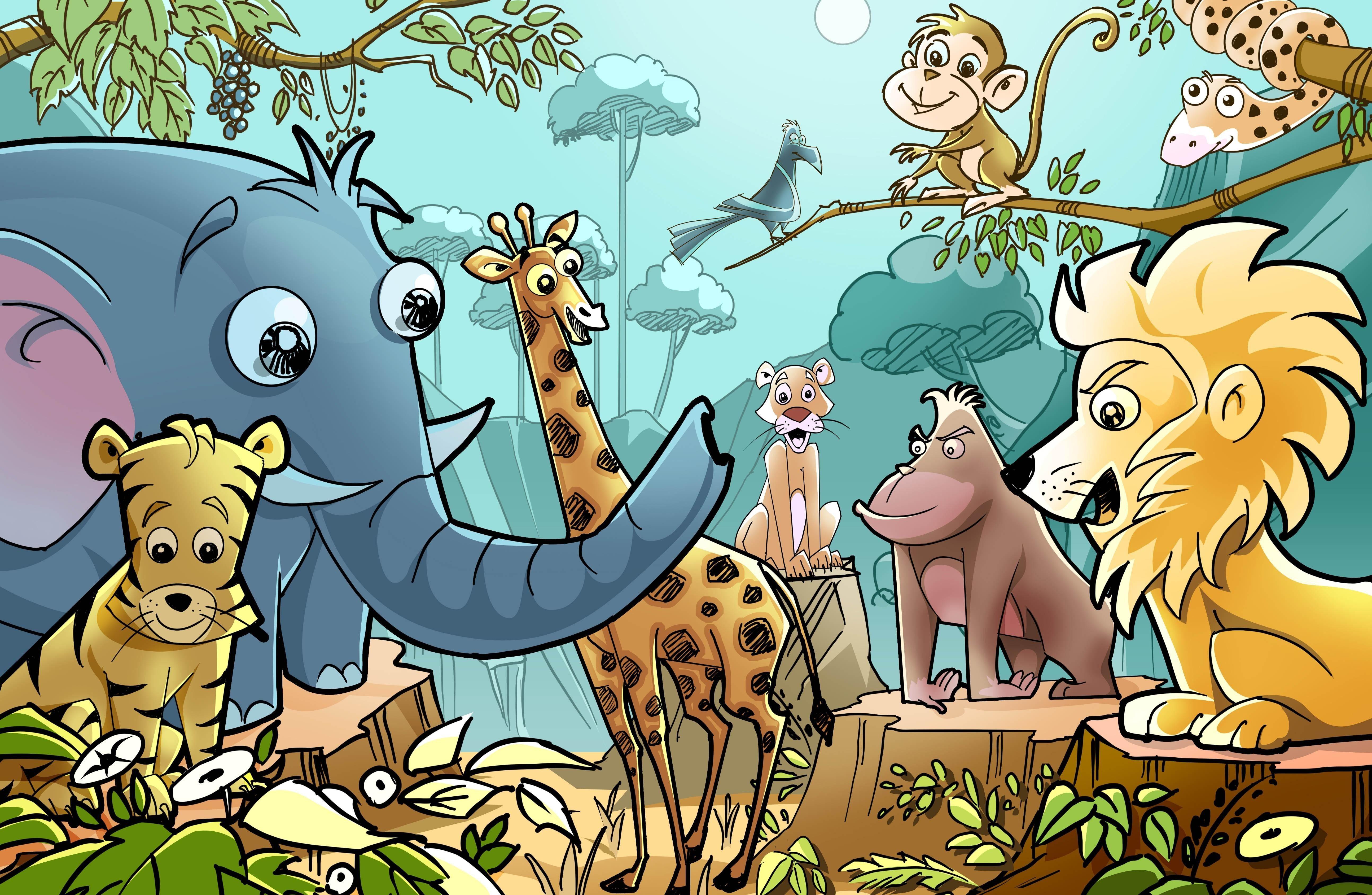 Cartoon Animals Wallpapers - Top Free Cartoon Animals Backgrounds -  WallpaperAccess