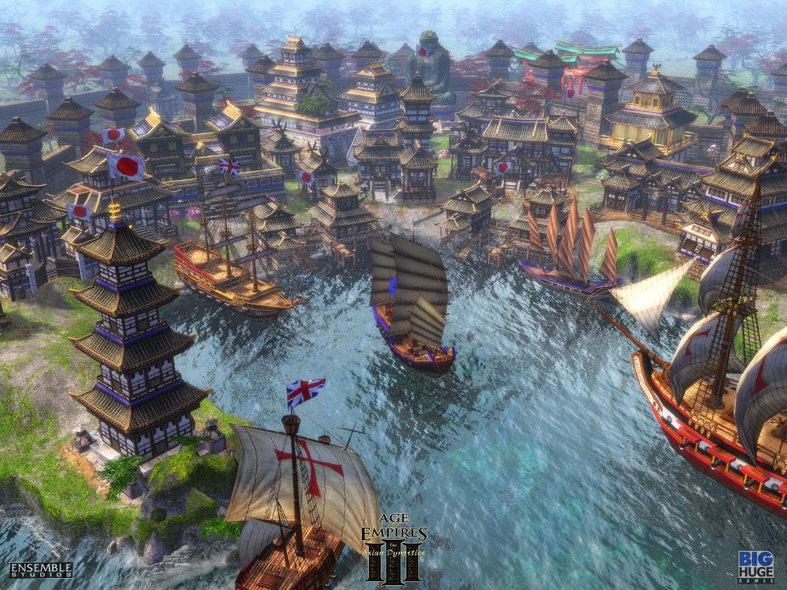 1600x1200 Age of Empires III: The Asian Dynasties (2007) promotional art