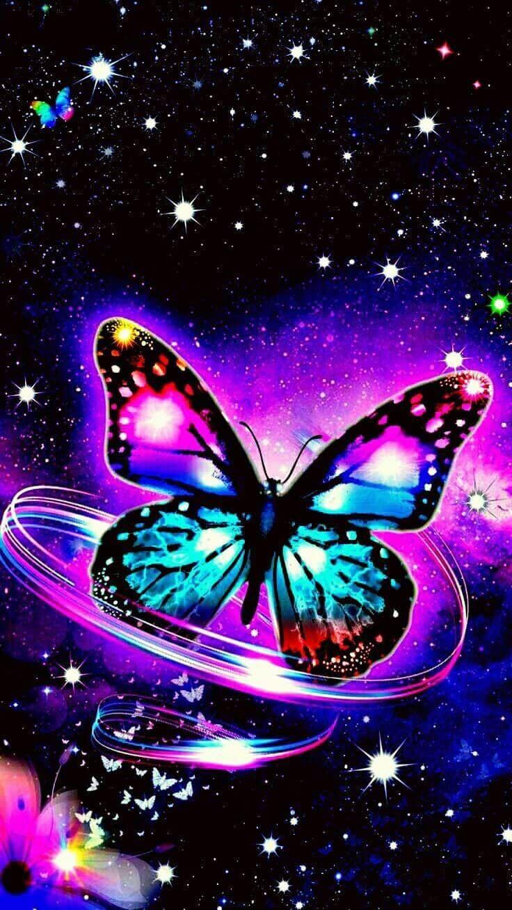 736x1308 Beautiful butterfly wallpaper for you and all those who love them. Cute butterfly wallpape. Purple butterfly wallpaper, Butterfly background, Butterfly wallpaper
