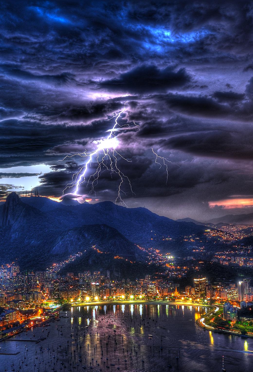 1040x1526 Storm City Wallpaper for iPhone Pro Max, X, 6