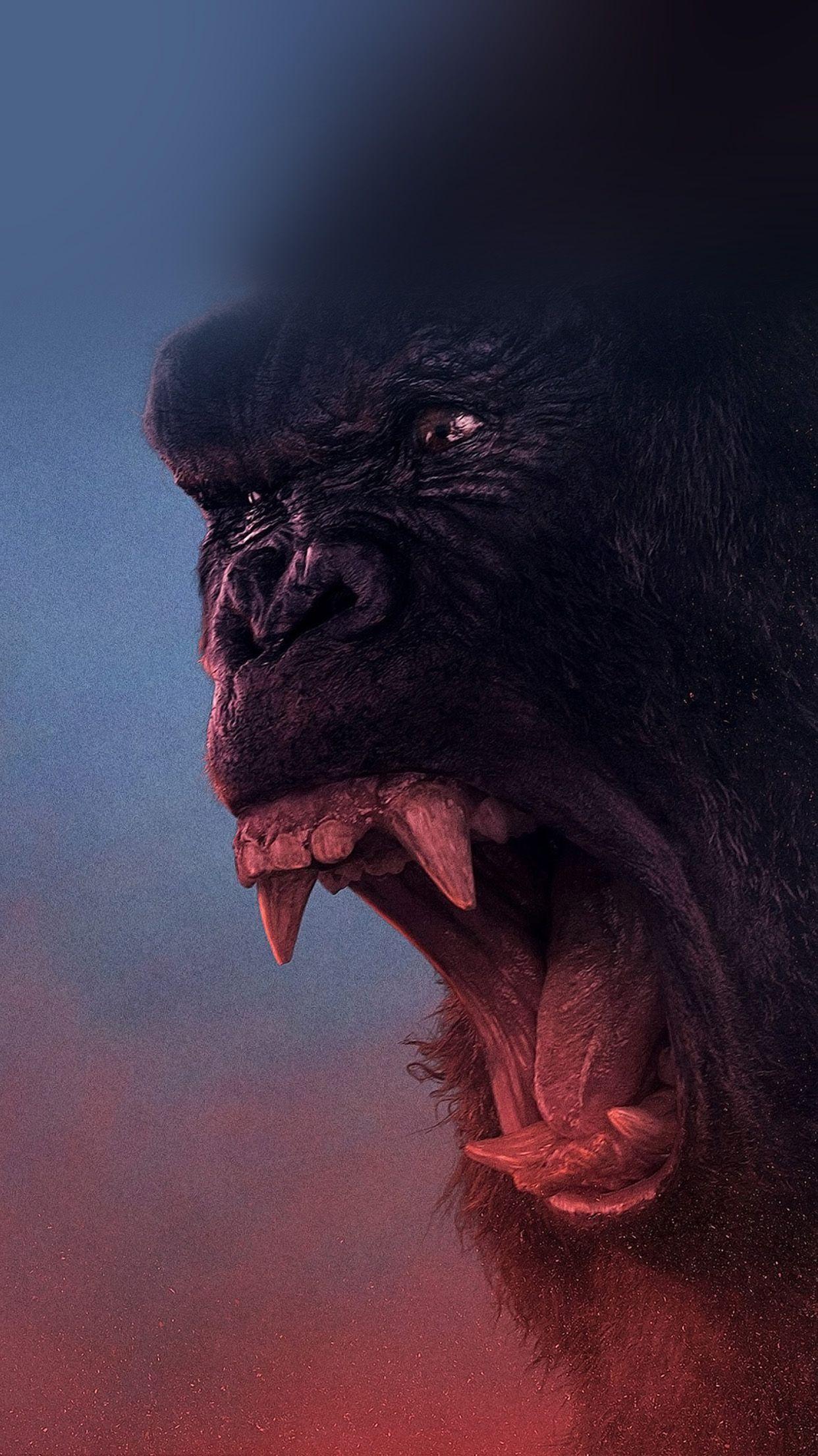 1242x2208 Angry Gorilla Wallpaper