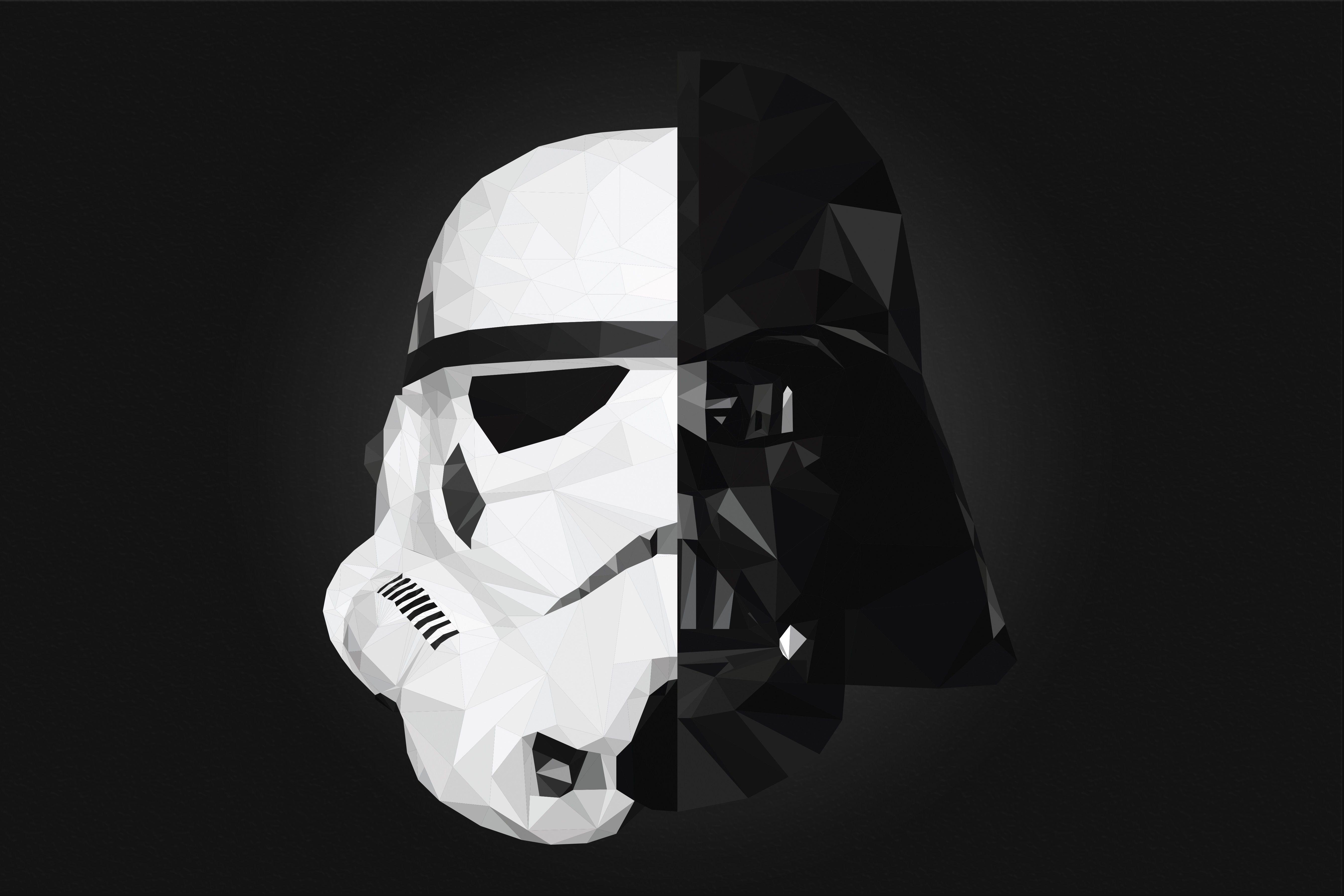 5400x3600 Star Wars, Darth Vader, Low Poly, Splitting Wallpaper HD. Darth vader, Star wars artwork, Star wars