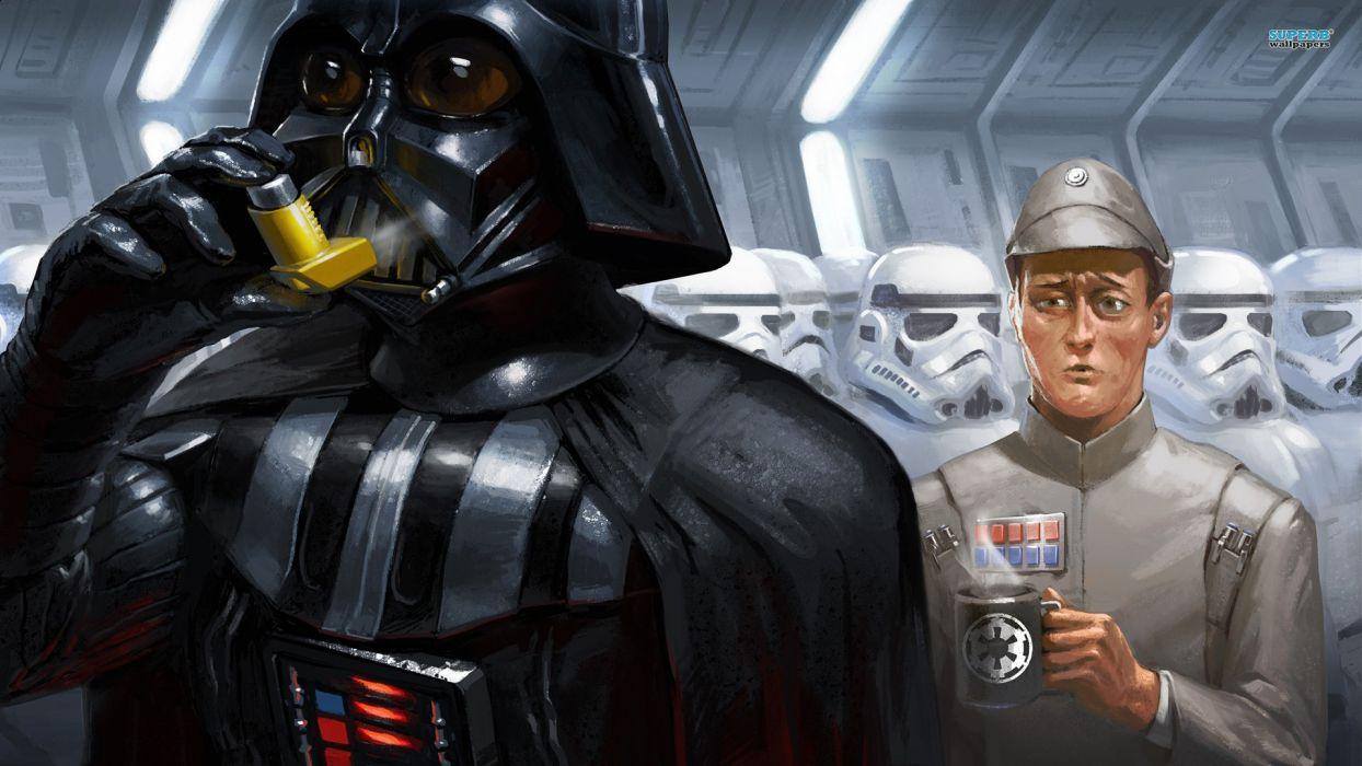 1244x700 Star Wars stormtroopers Darth Vader drawn wallpaperx1080