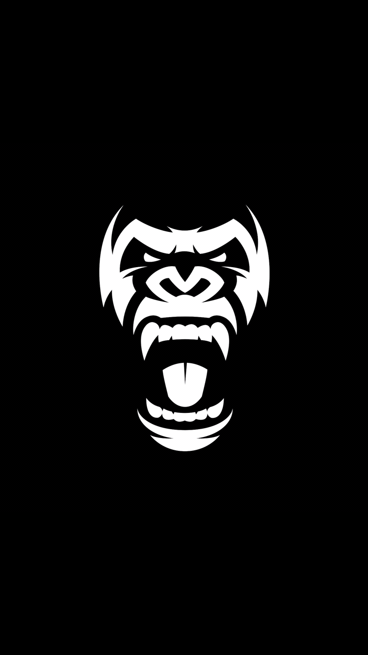 750x1334 IOS wallpaper. Gorillas art, Gorilla tattoo, Art logo