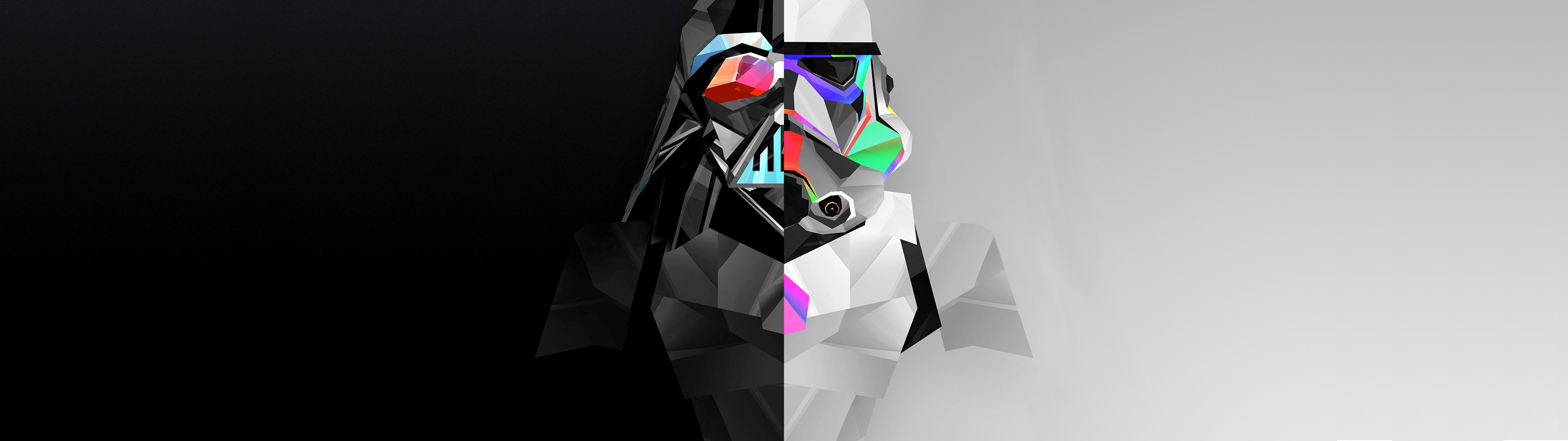 3840x1080 Stormtrooper And Darth Vader 4k Artwork, HD Movies, 4k Wallpaper, Image, Background, Photo and Picture