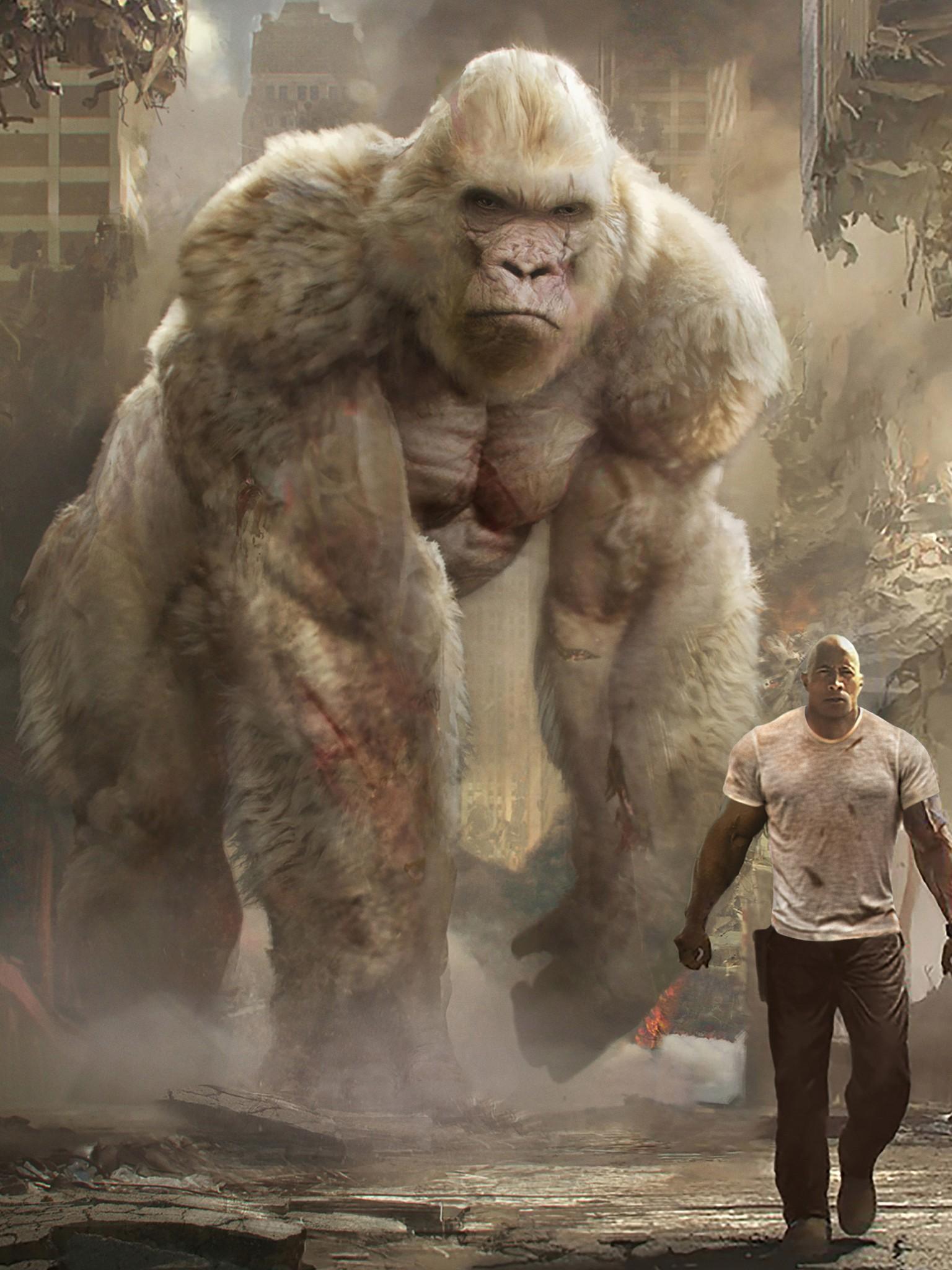 1536x2048 gorilla wallpaper, primate, human, adaptation, macaque, fictional character, art