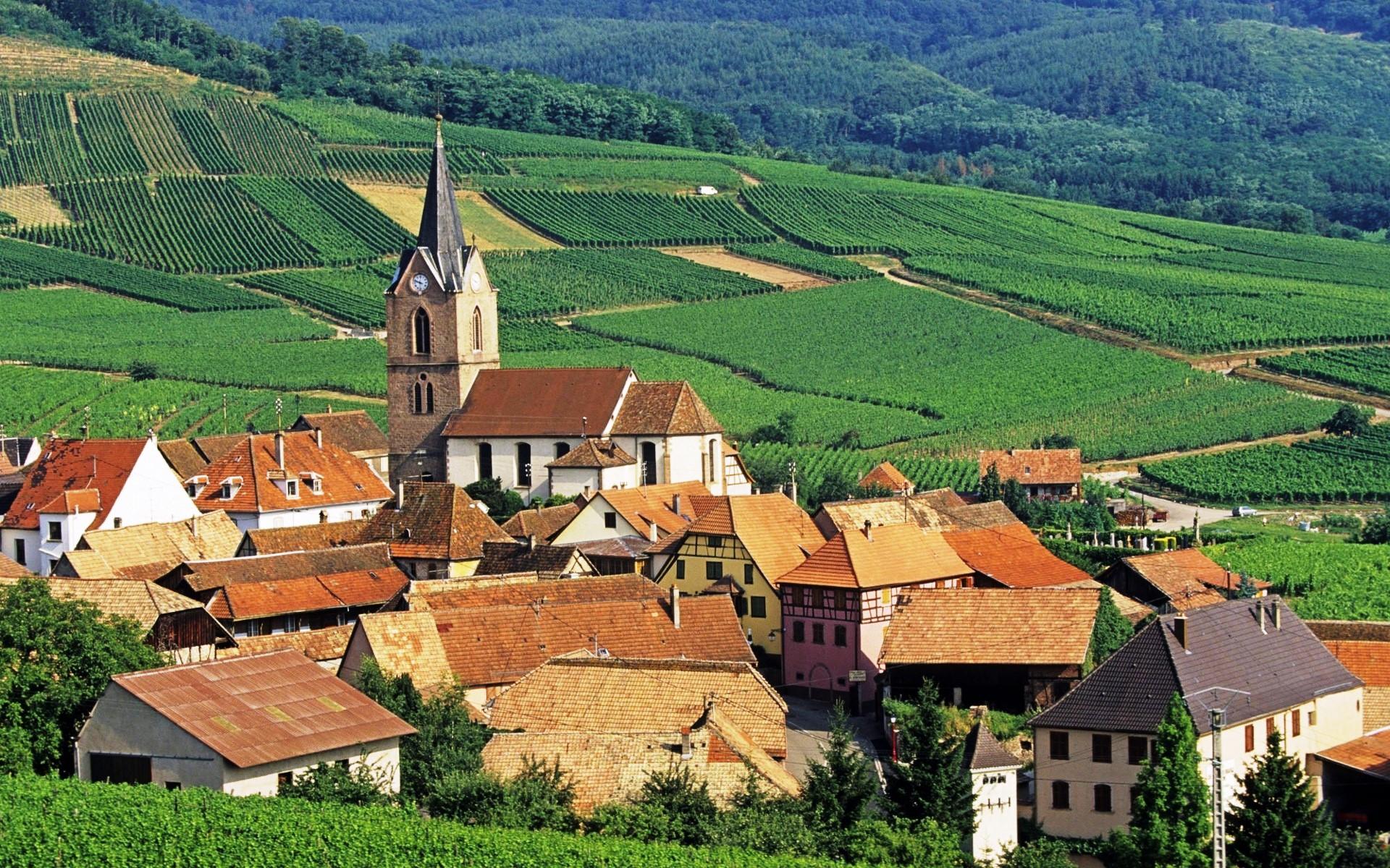 1920x1200 Free photo: French village, Bridge, Europe