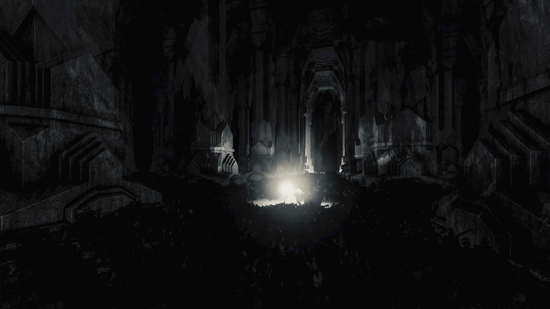 1920x1080 The Mines of Moria of the rings concept art, Nicolas Gonzalez H