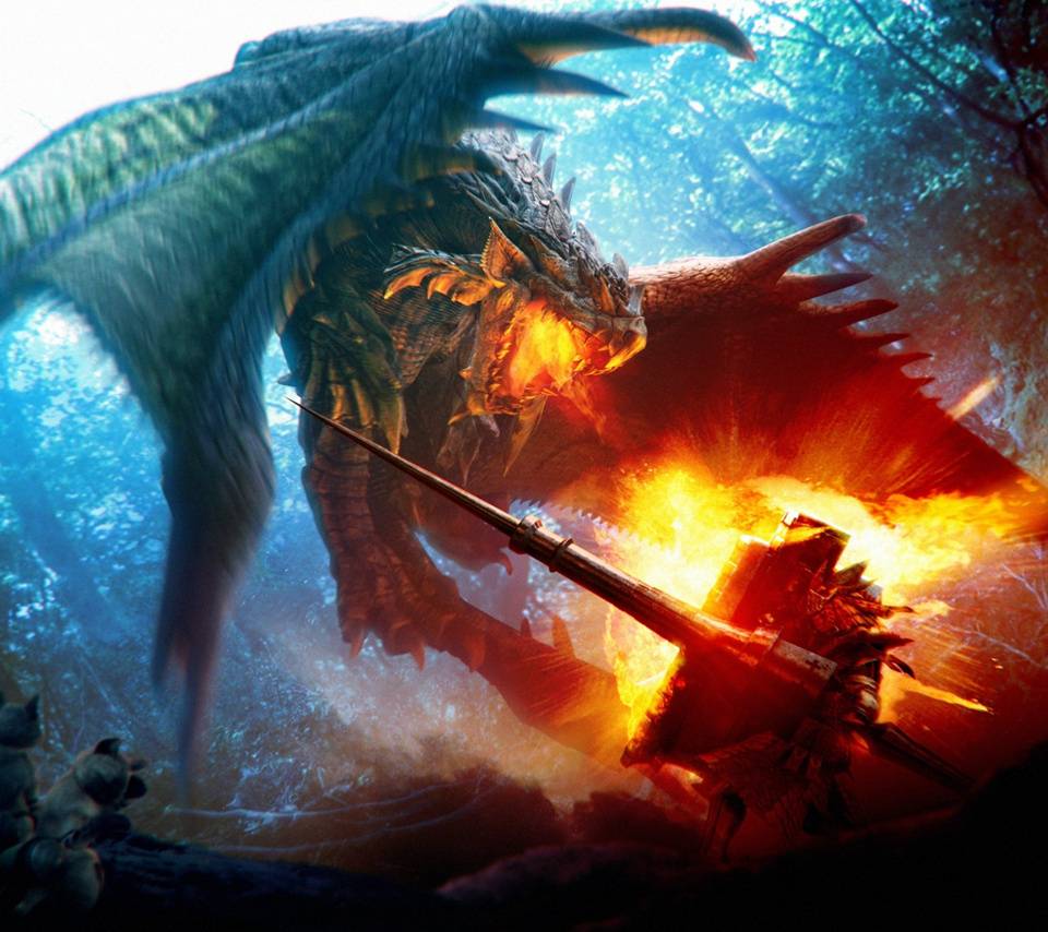960x854 Dragon Vs Knight Wallpaper