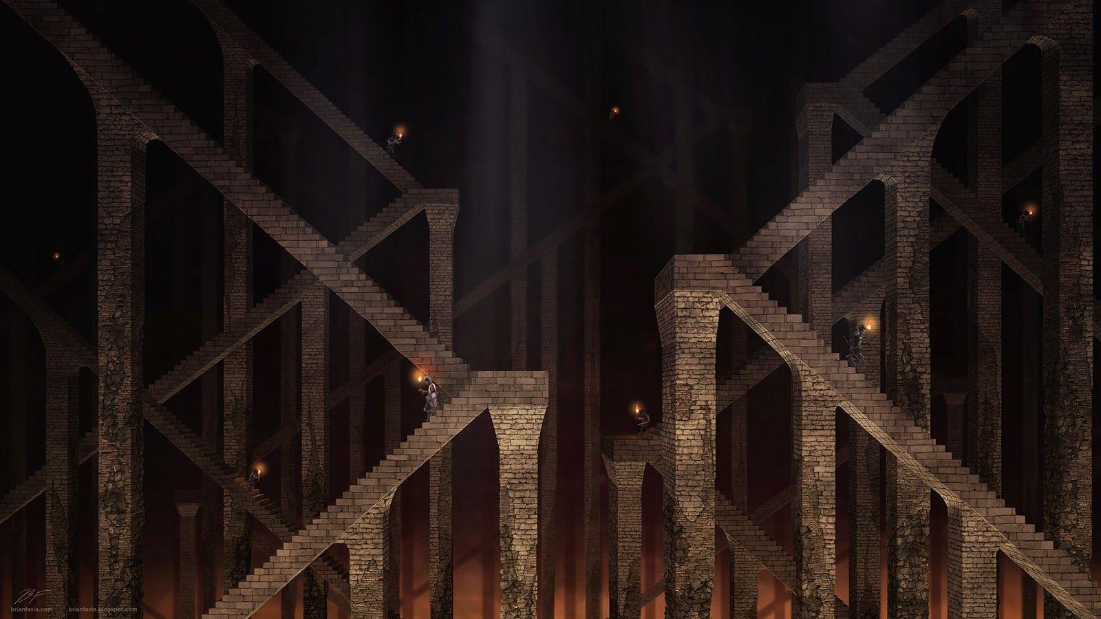 1600x900 The concept was partly inspired by the Mines of Moria escape scene in Peter Jackson's The Lord of the Rings: The. Digital wallpaper, Mines of moria, Fantasy city