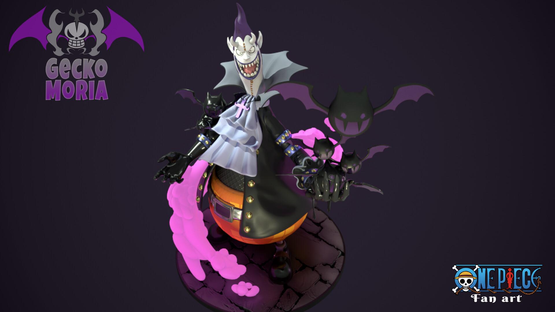 1920x1080 Gecko Moria Piece fan art, Nicola Licandro
