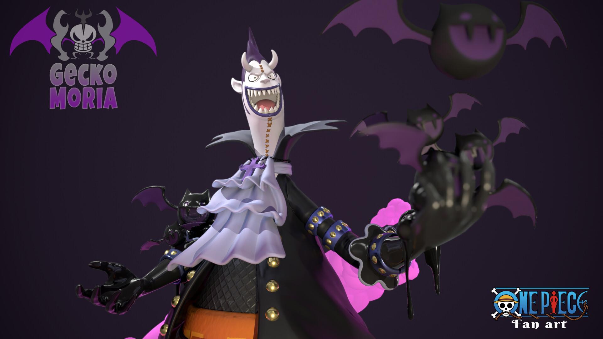 1920x1080 Gecko Moria Piece fan art, Nicola Licandro