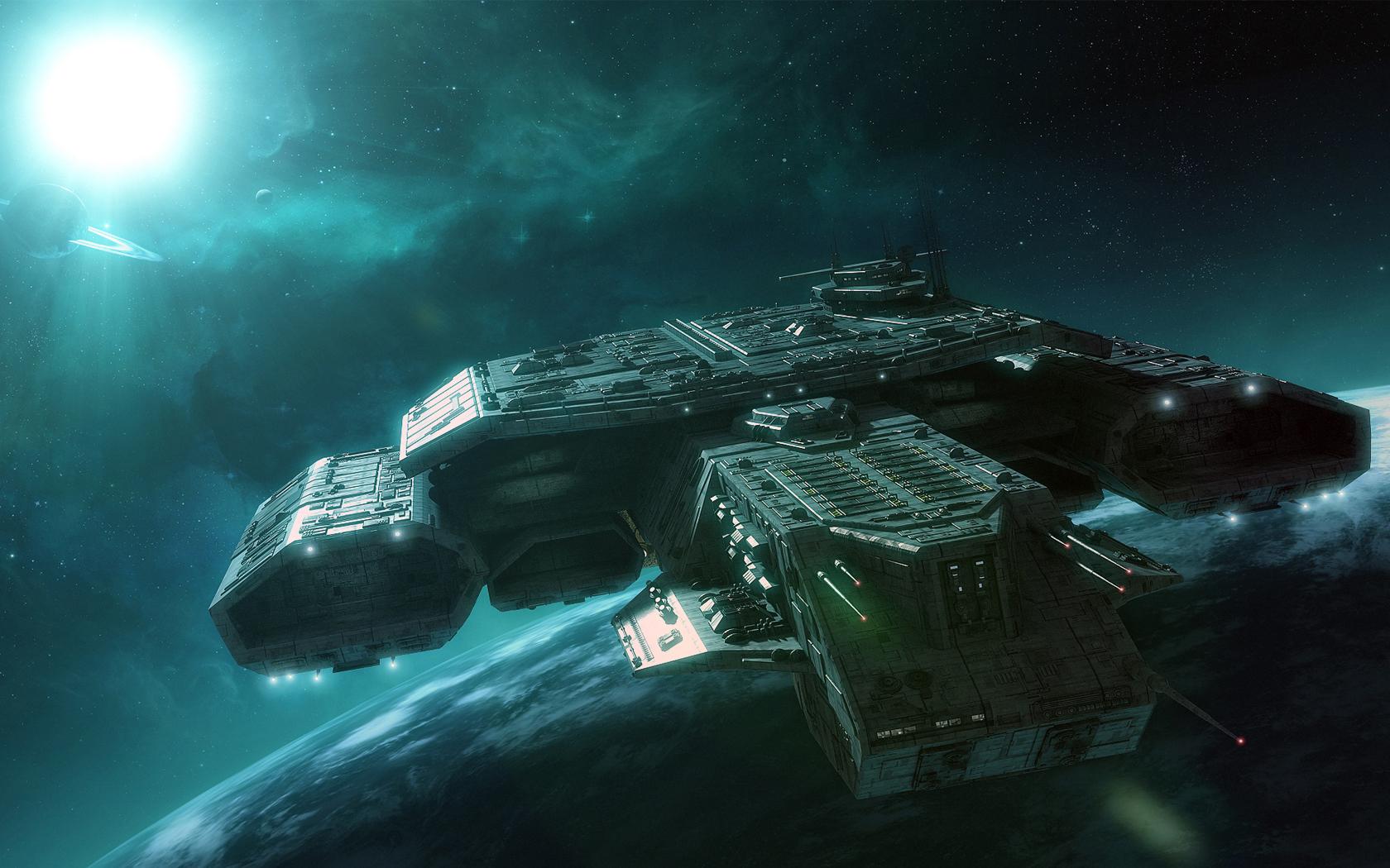 1680x1050 Spaceships Wallpaper