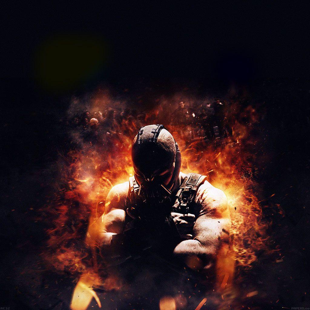 1024x1024 I Love Papers. wallpaper dark knight rises bane fire