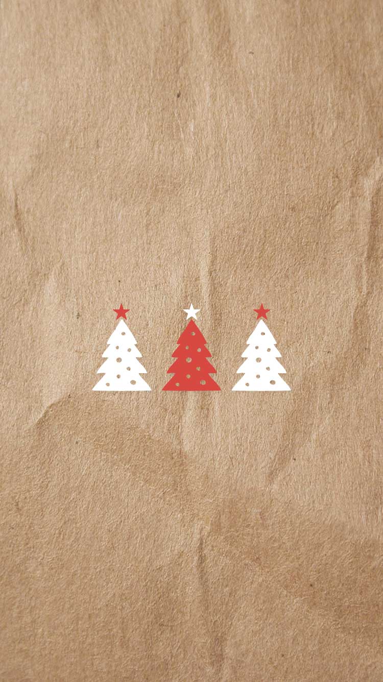 750x1334 cute simple wallpaper, white, leaf, beige, christmas tree, tree, triangle, t shirt, illustration, plant, paper