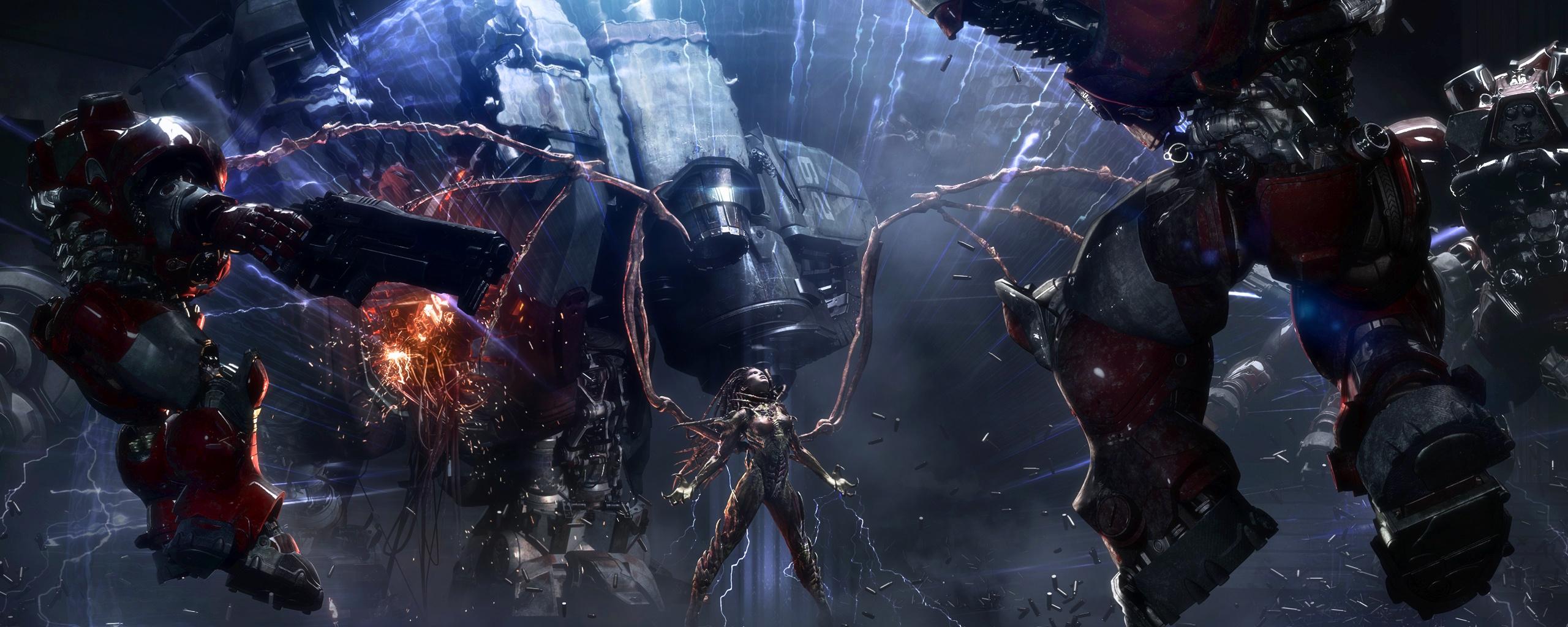 2560x1024 Download 2560x1024 wallpaper video game, sarah kerrigan, starcraft: remastered, dual wide, wide 21: widescreen, 2560x1024 HD image, background, 4687