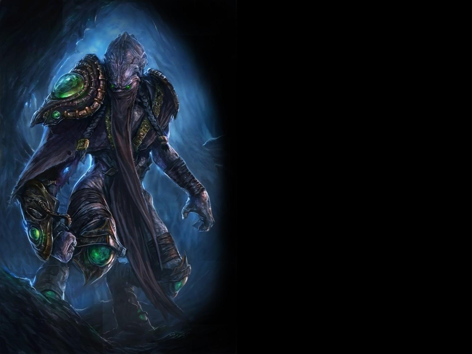 1600x1200 video games starcraft pc fantasy art protoss artwork starcraft ii zeratul pc games 1600x1200 wall