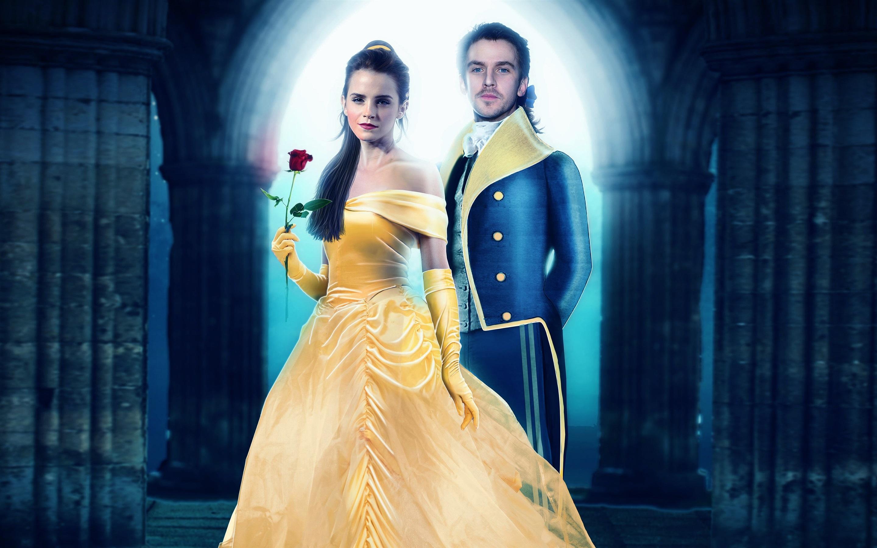 2880x1800 Wallpaper Emma Watson, Dan Stevens, Beauty and the Beast 2880x1800 HD Picture, Image