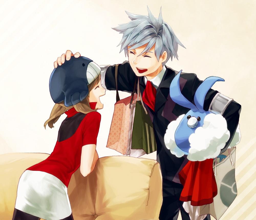 1000x860 may, steven stone, swablu, and wailmer (pokemon and 2 more) drawn by abe_(f!mixture)