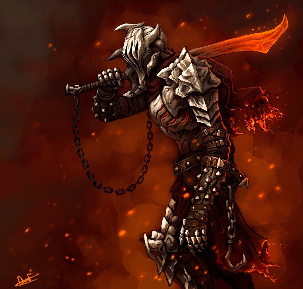 1024x976 Flame knights wallpaper