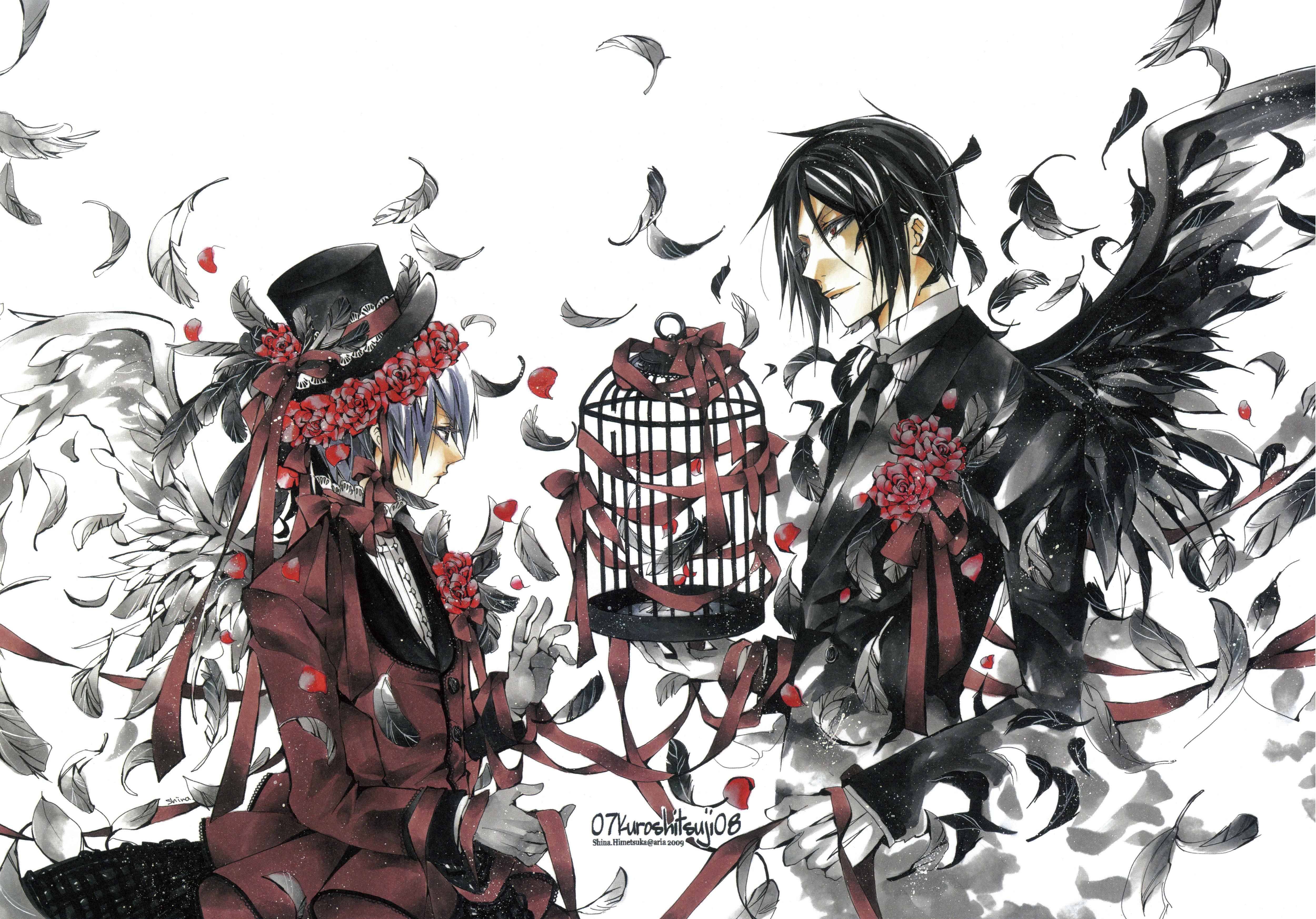 5000x3493 kuroshitsuji, The, Black, Butler Wallpaper HD / Desktop and Mobile Background