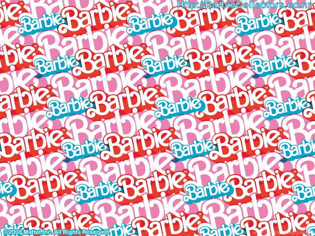 1024x768 Barbie Logo Wallpaper