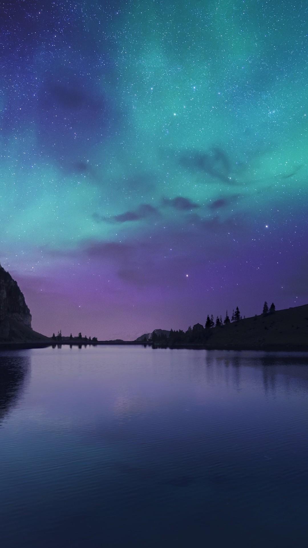 1080x1920 Northern Lights, Aurora, Stars, Night, Sky Wallpaper Northern Lights