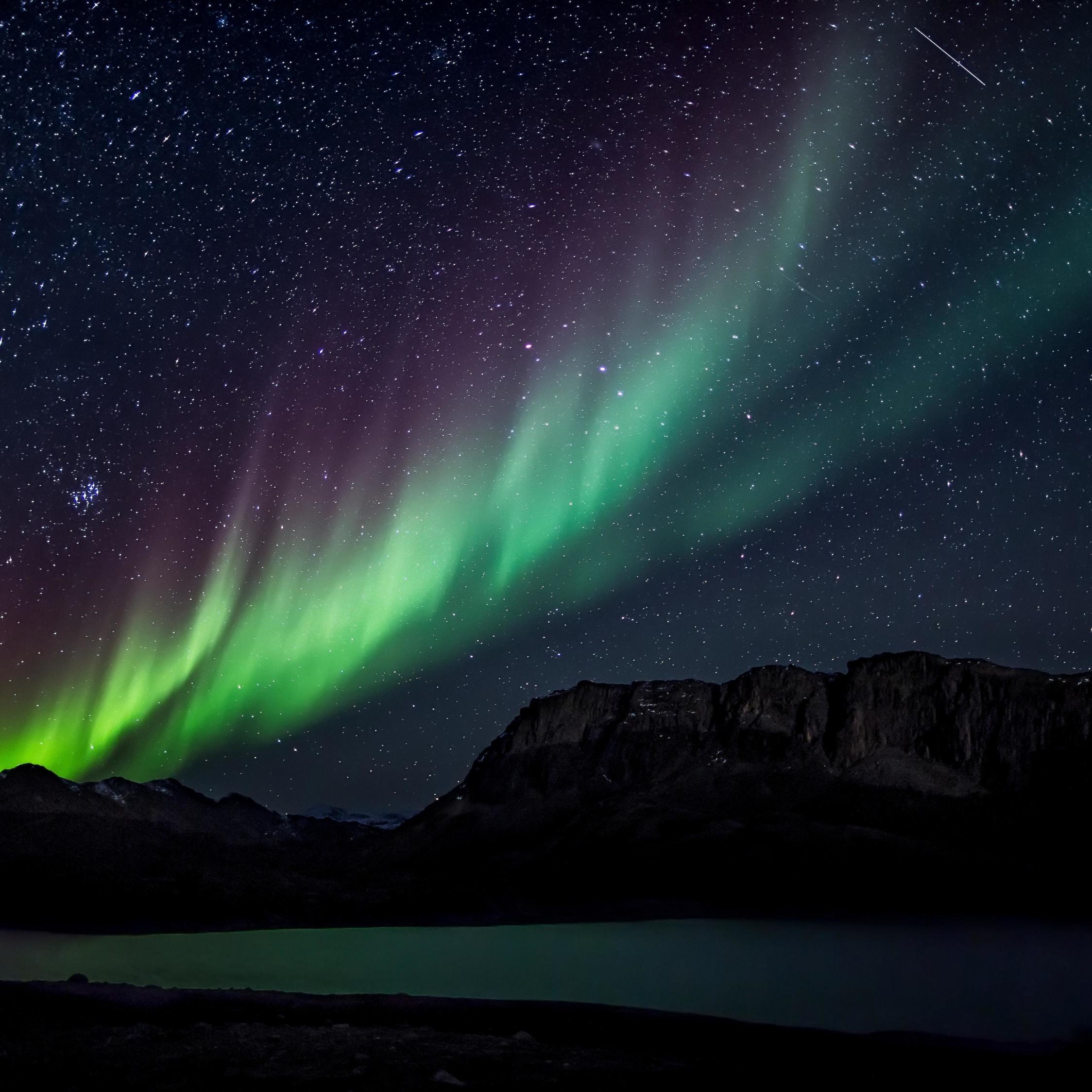 2248x2248 Download 2248x2248 wallpaper northern lights, colorful, light trails starry night, ipad air, ipad air ipad ipad ipad mini ipad mini 2248x2248 HD image, background, 9889