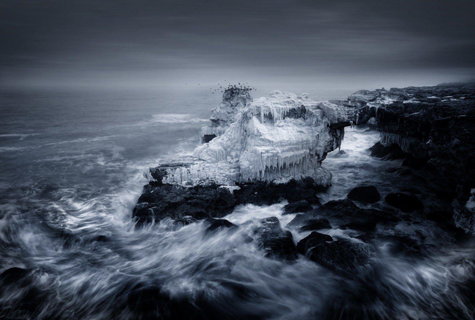 1600x1080 Ocean: Black Sea Seascape Bulgaria Winter Indian Ocean Desktop