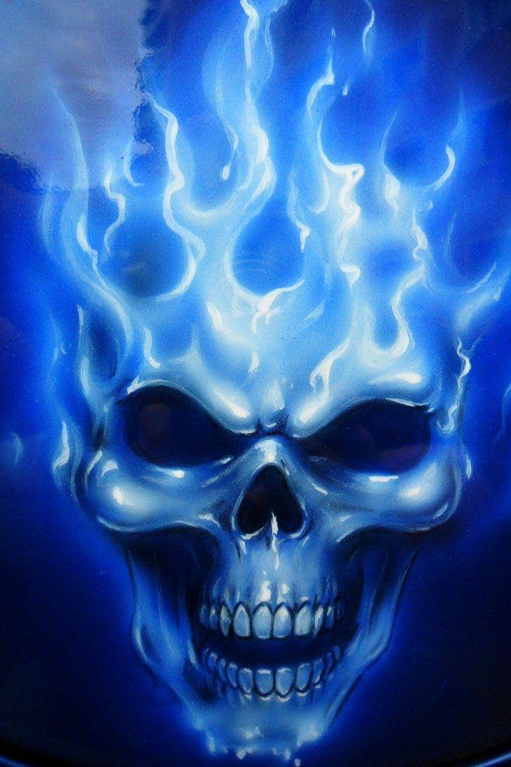 730x1095 Flame n Skull Close up. Airbrush skull, Skulls drawing, Skull wallpaper