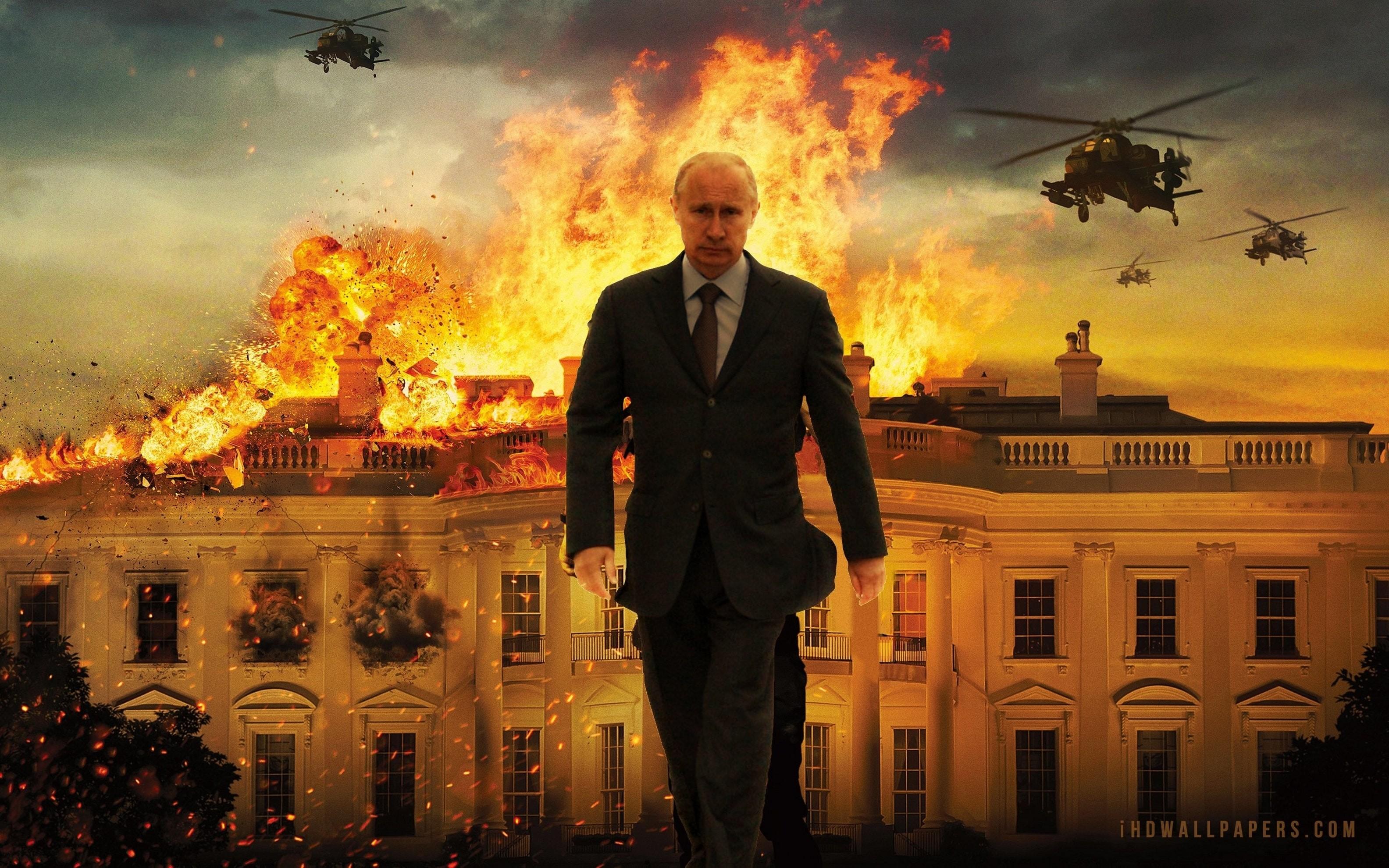 3168x1980 3168x Vladimir Putin Picture Vladimir Putin Hq Burning White House