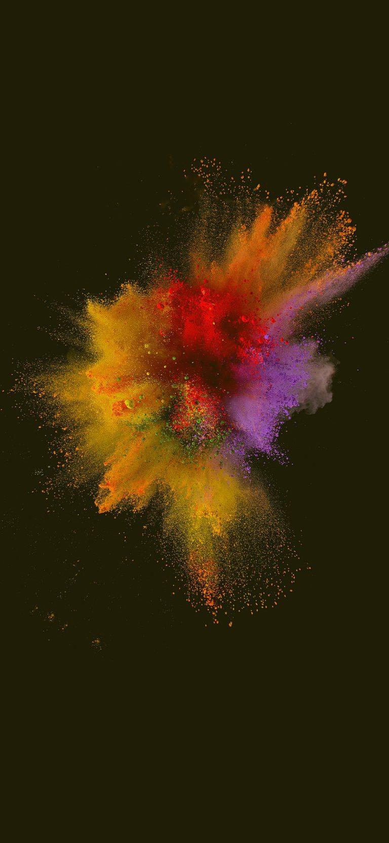 768x1662 Color Explosion Oled Screen HQ Mobile Wallpaper Download Free