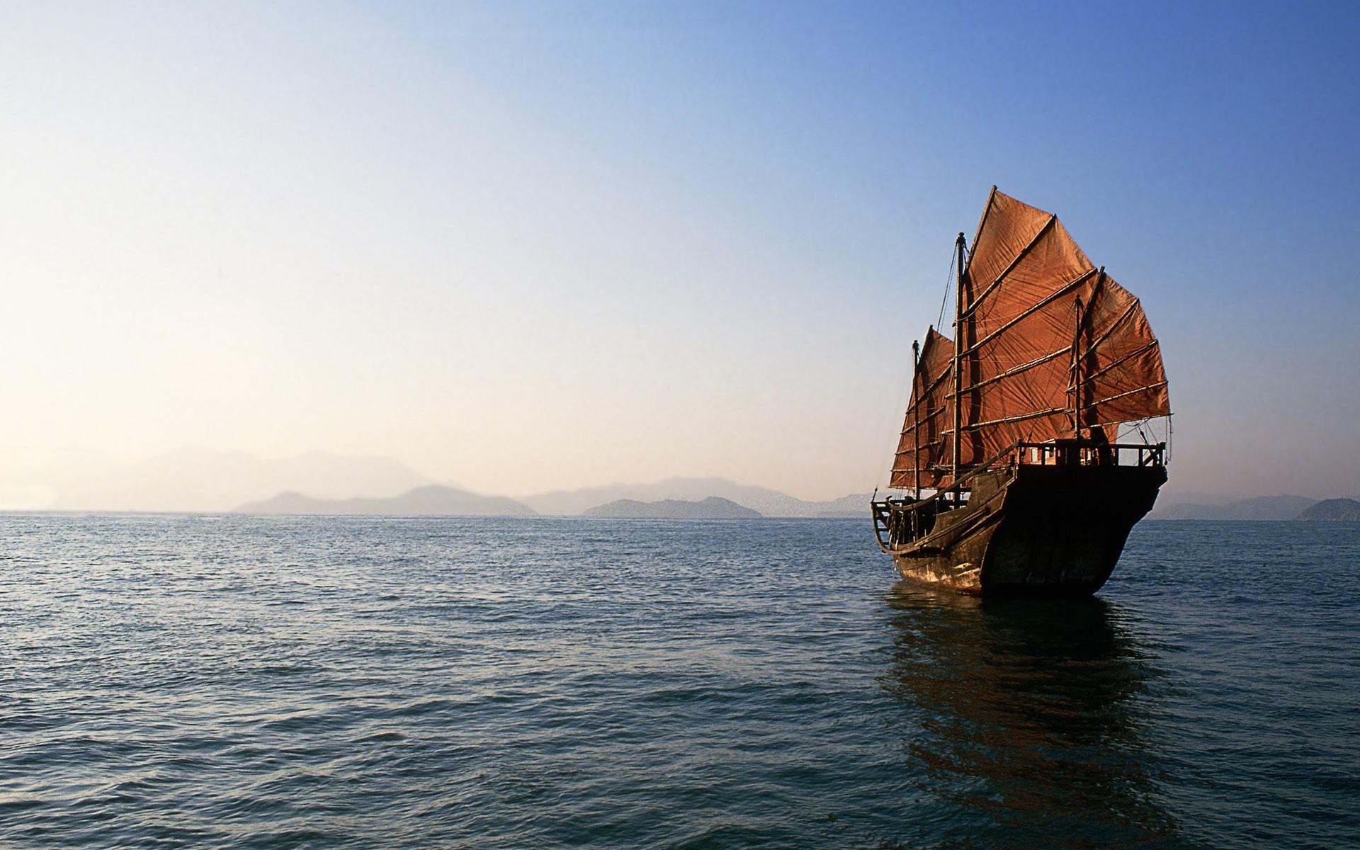 1920x1200 boat, Sea, China Wallpaper HD / Desktop and Mobile Background