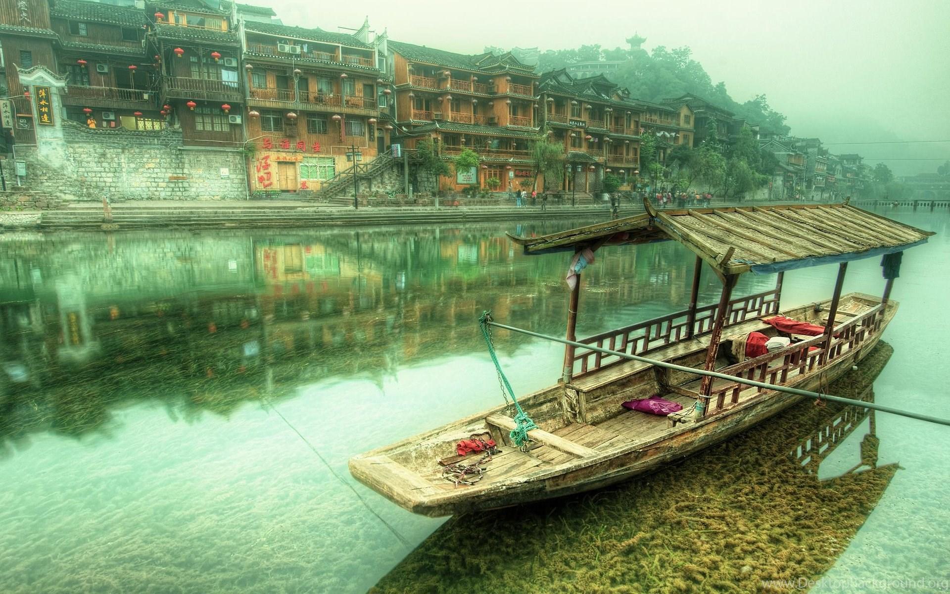 1920x1200 Litte Boat China Wallpaper Desktop Background