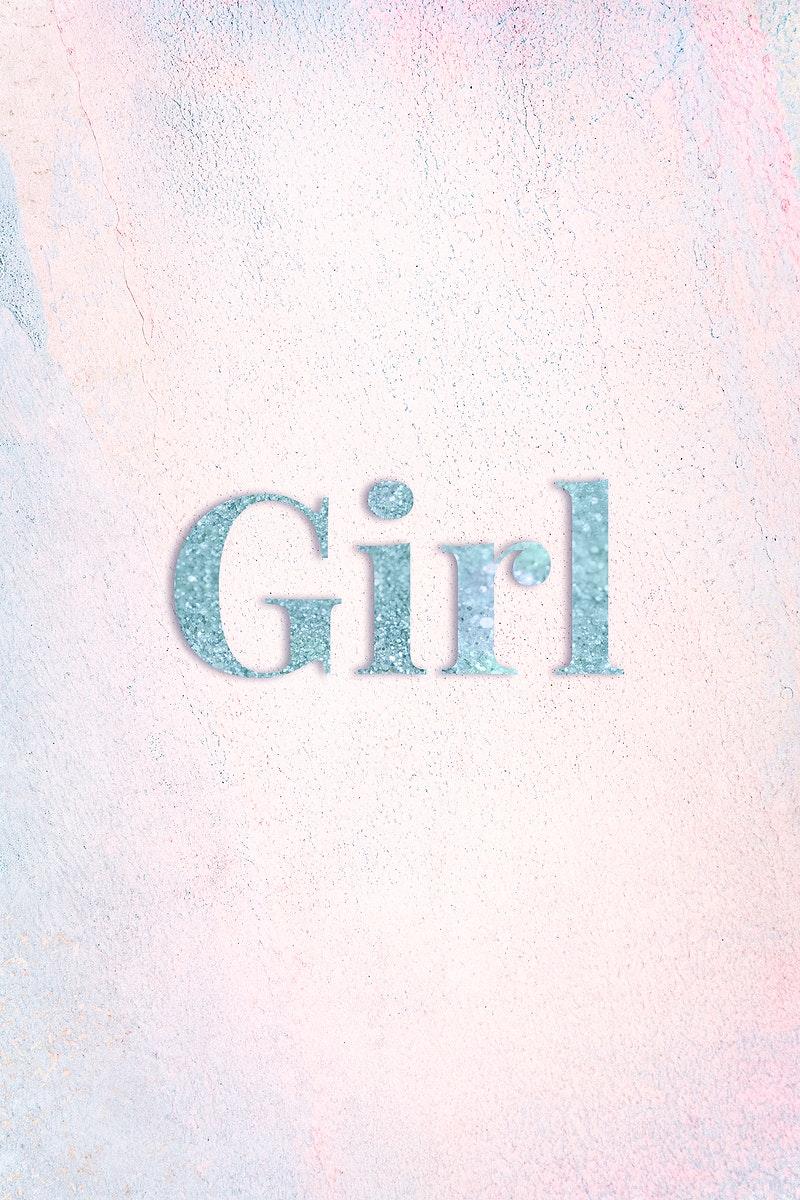 800x1200 Girl light blue glitter font