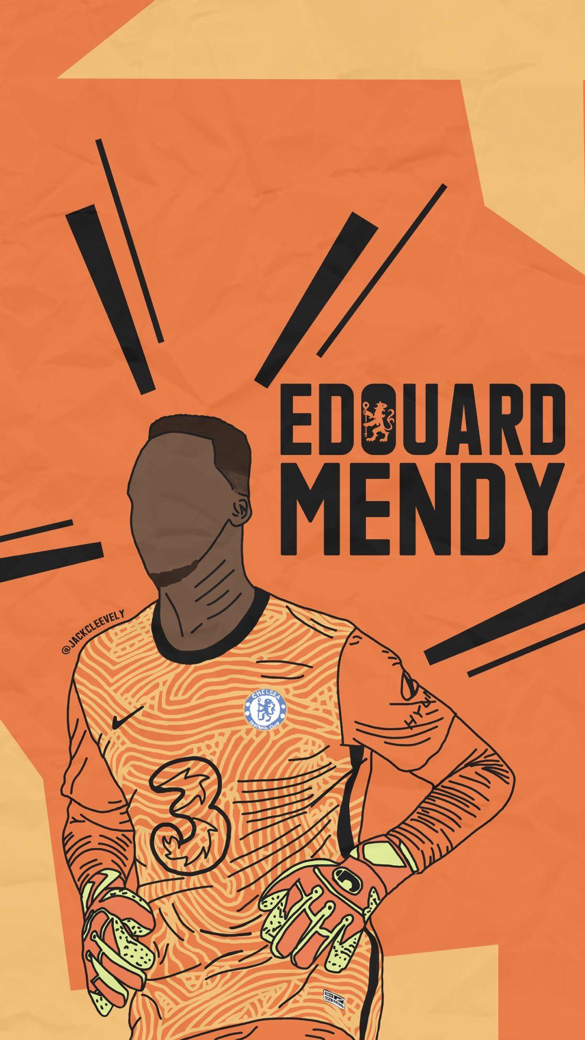 1152x2048 Frank Khalid's another great wallpaper design of Edouard Mendy made