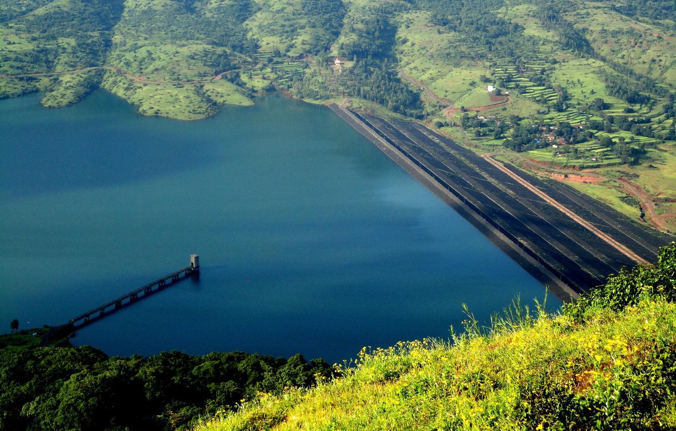 1332x850 Wallpaper lake, India, panorama, panorama, lake, India, Mahabaleshwar, Mahabaleshwar image for desktop, section пейзажи