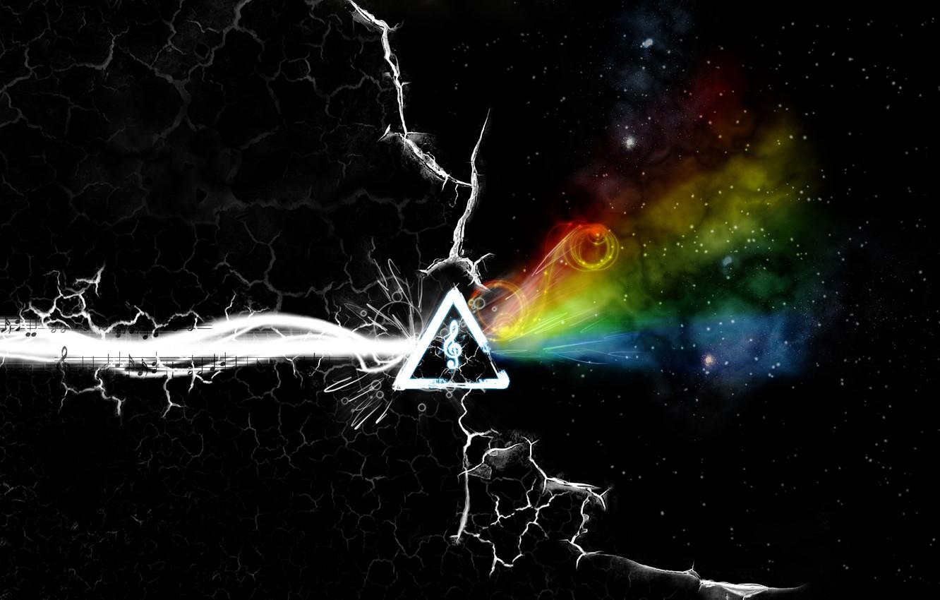 1332x850 Wallpaper Pink Floyd, Progressive rock, the dark side of the moon, the album cover, a prism image for desktop, section музыка