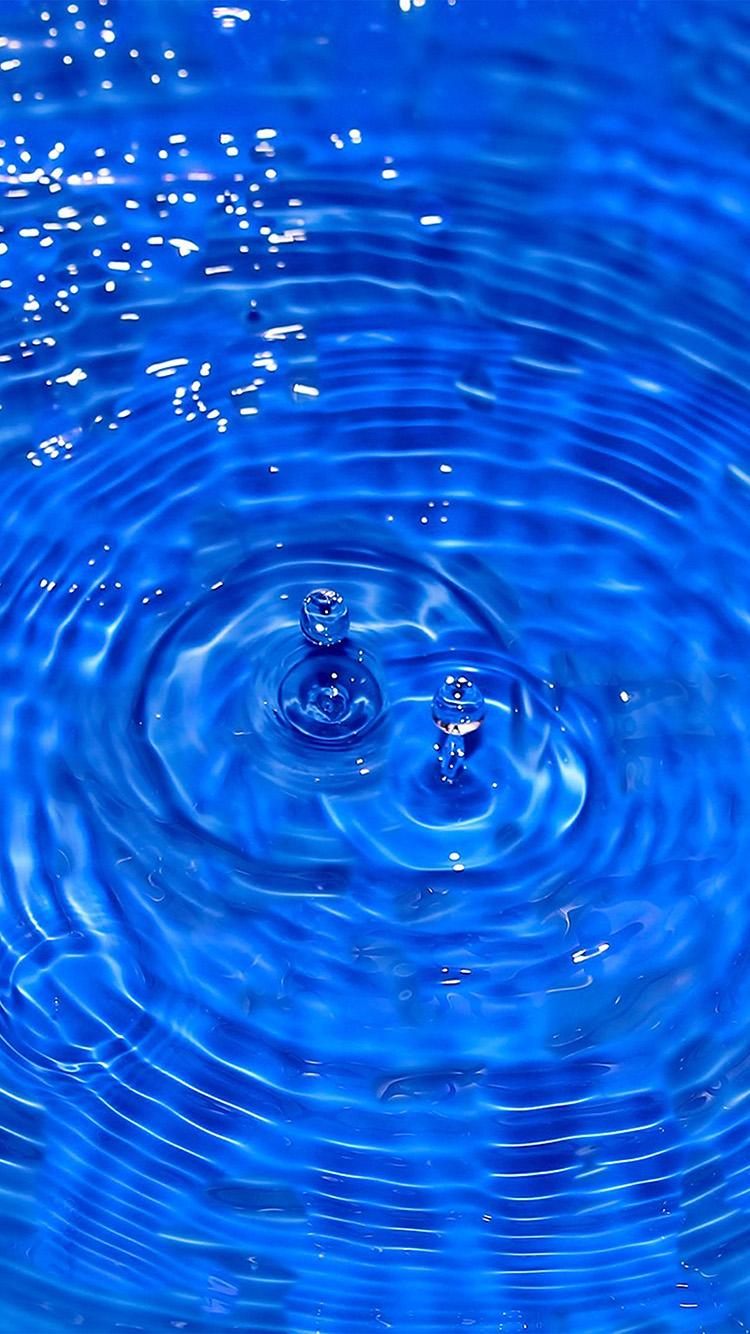 750x1334 Water Cool Blue Drop Swim Wallpaper